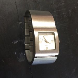 Beautiful stainless steel cuff watch